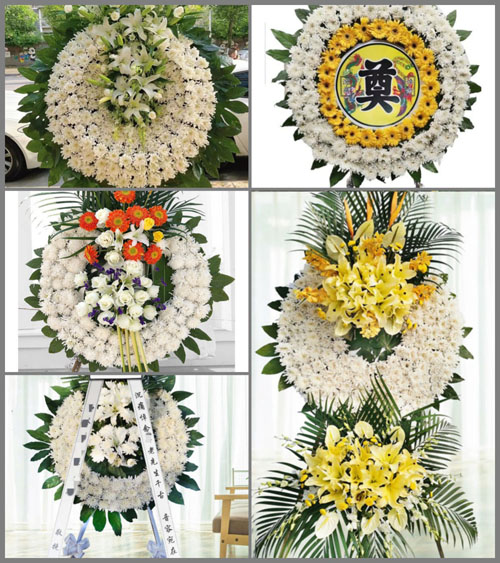 山东莱芜莱城区茶业口镇峪门村花圈速递