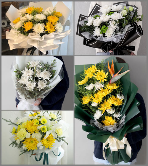 山东莱芜莱城区茶业口镇峪门村白事花束代送